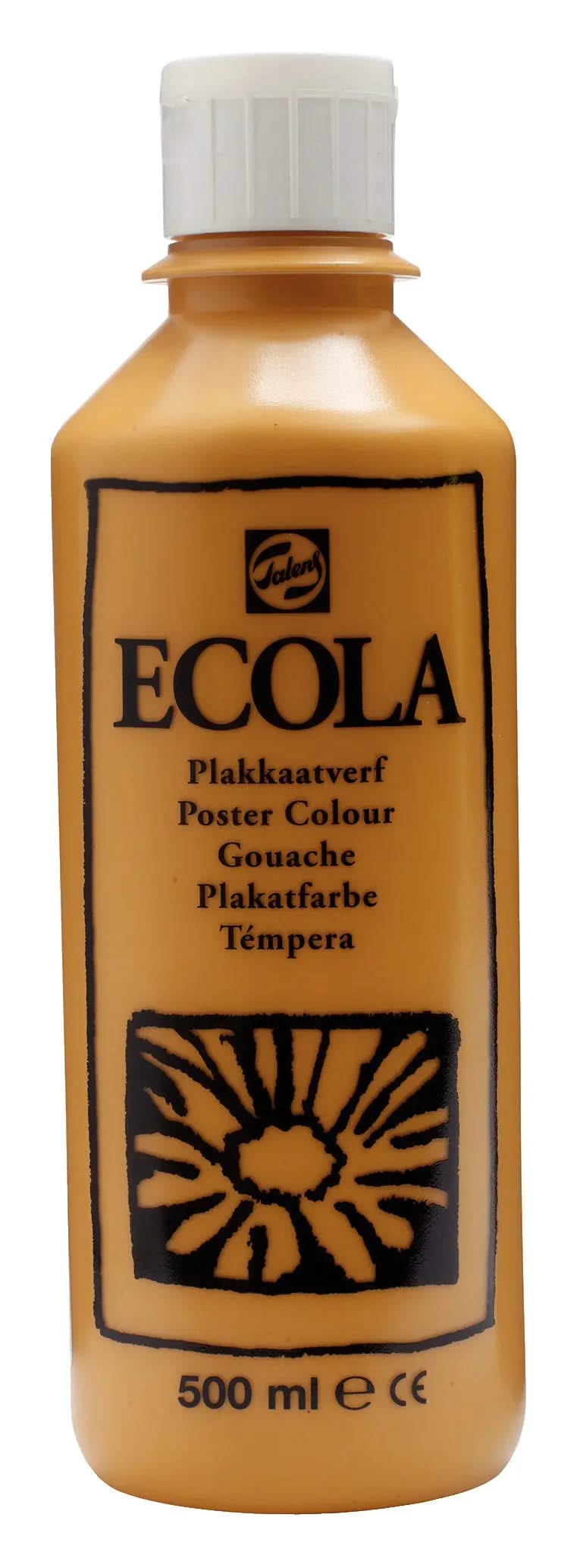 Ecola Plakatfarbe Flasche 500 ml Gelber Ocker 227 - Kidis Art