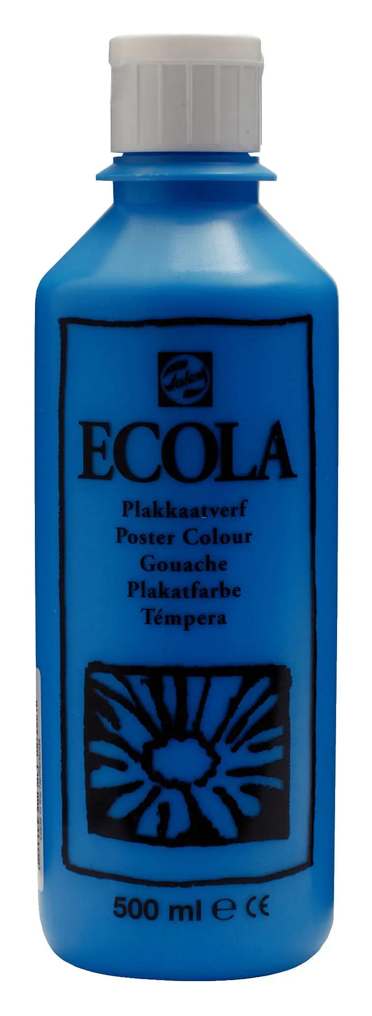 Ecola Plakatfarbe Flasche 500 ml Hellblau 501 - Kidis Art