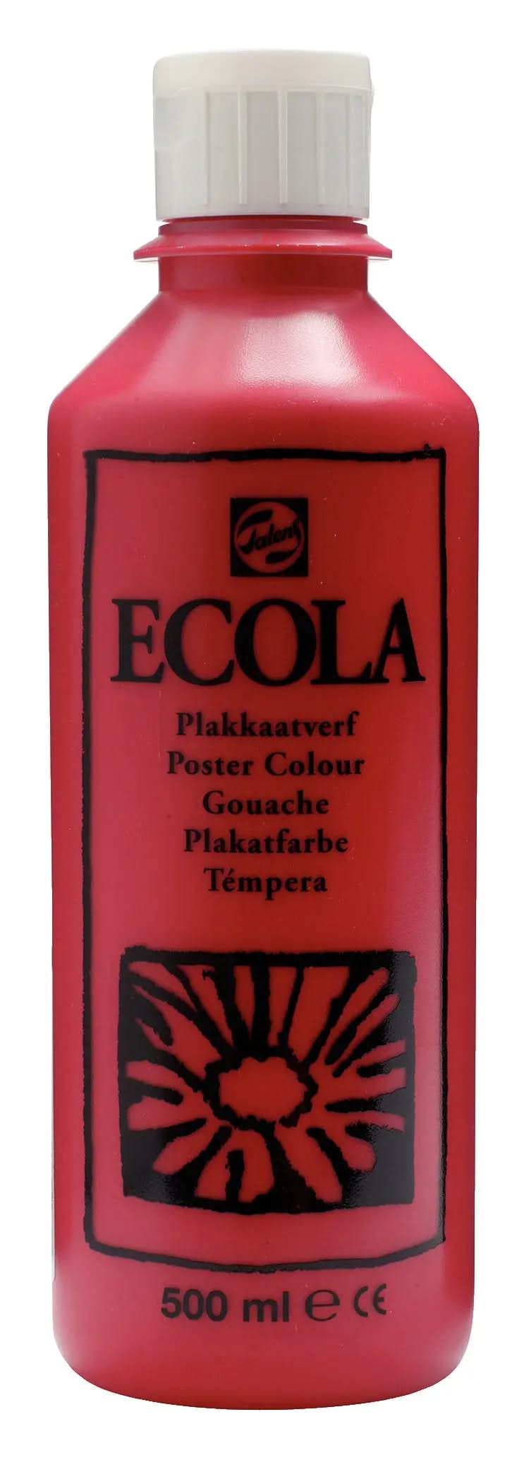 Ecola Plakatfarbe Flasche 500 ml Karmin 318 - Kidis Art