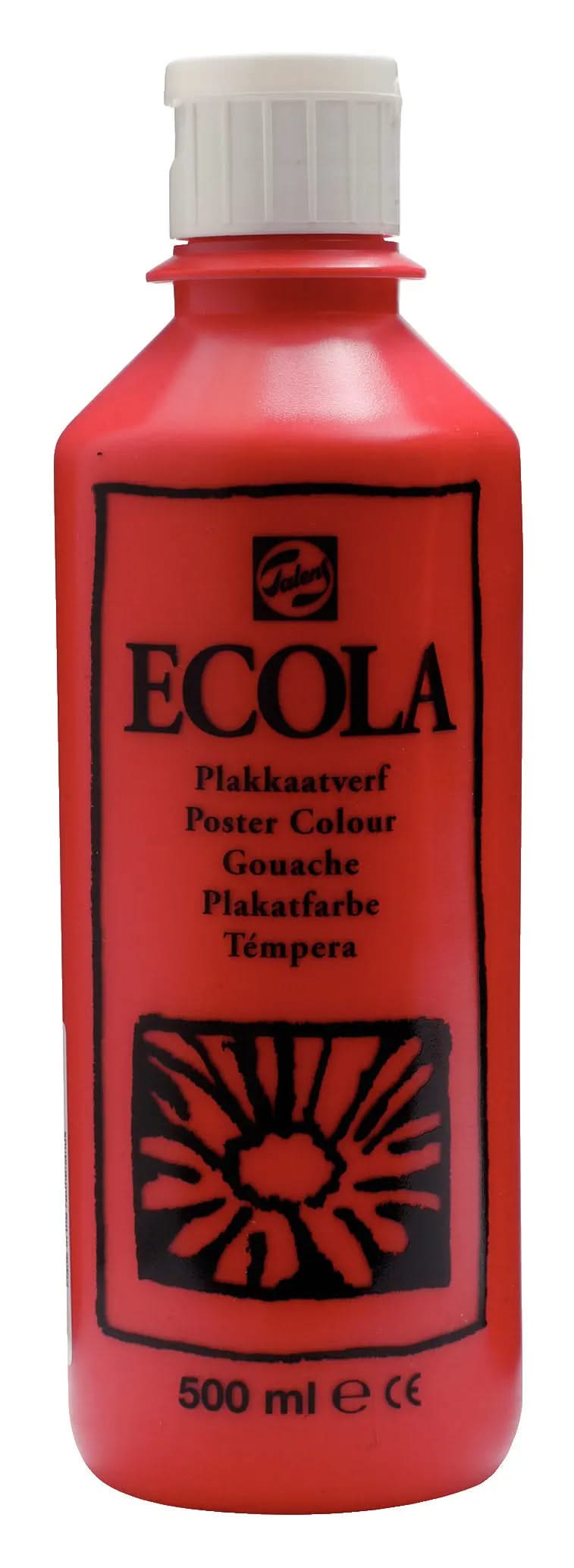 Ecola Plakatfarbe Flasche 500 ml Scharlach 334 - Kidis Art
