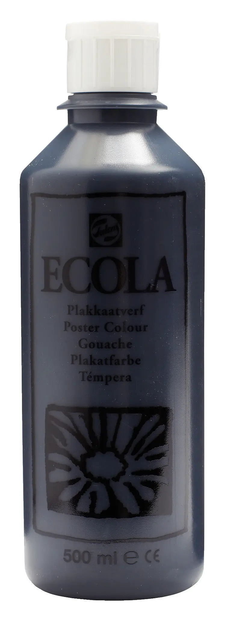 Ecola Plakatfarbe Flasche 500 ml Schwarz 700