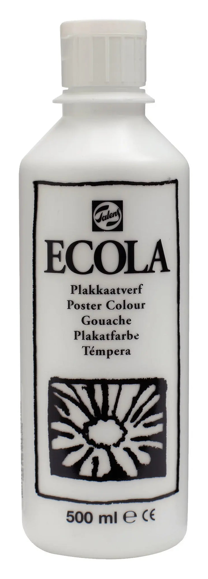 Ecola Plakatfarbe Flasche 500 ml Weiß 100