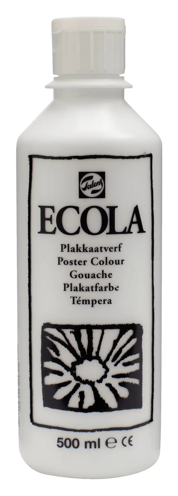 Ecola Plakatfarbe Flasche 500 ml Weiß 100