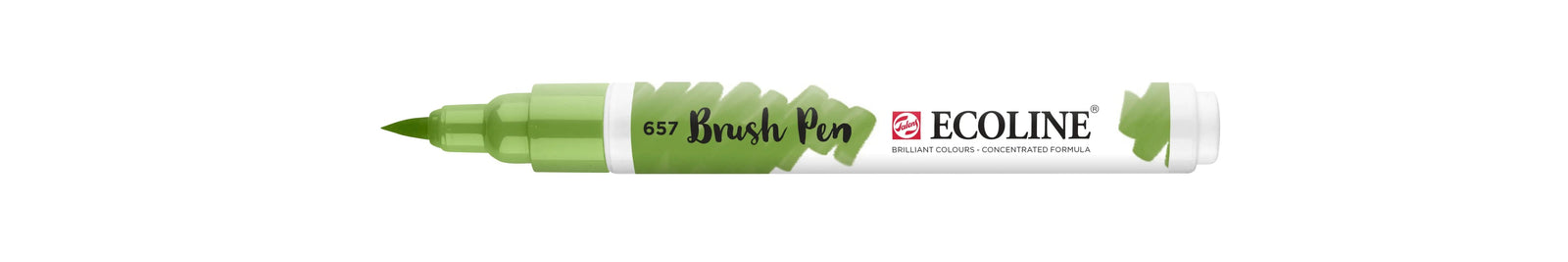 Ecoline Brush Pen Bronzegrün 657 - Kidis Art