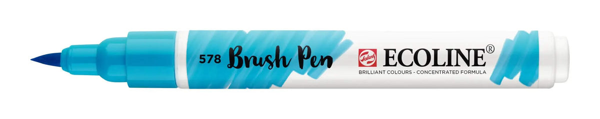 Ecoline Brush Pen Himmelblau (Zyan) 578 - Kidis Art