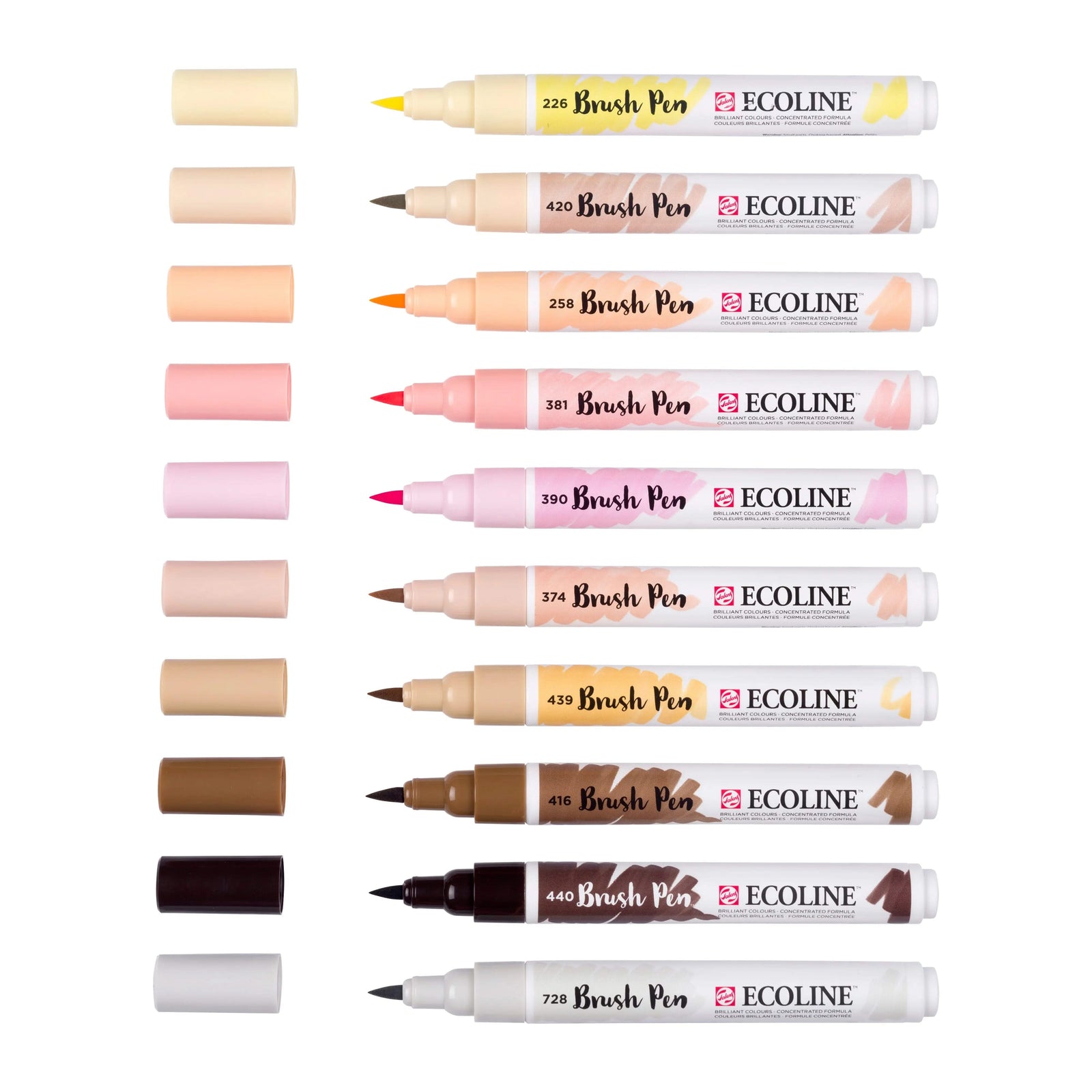 Ecoline Brush Pen Portraitfarben-Set | 10 Farben - Kidis Art