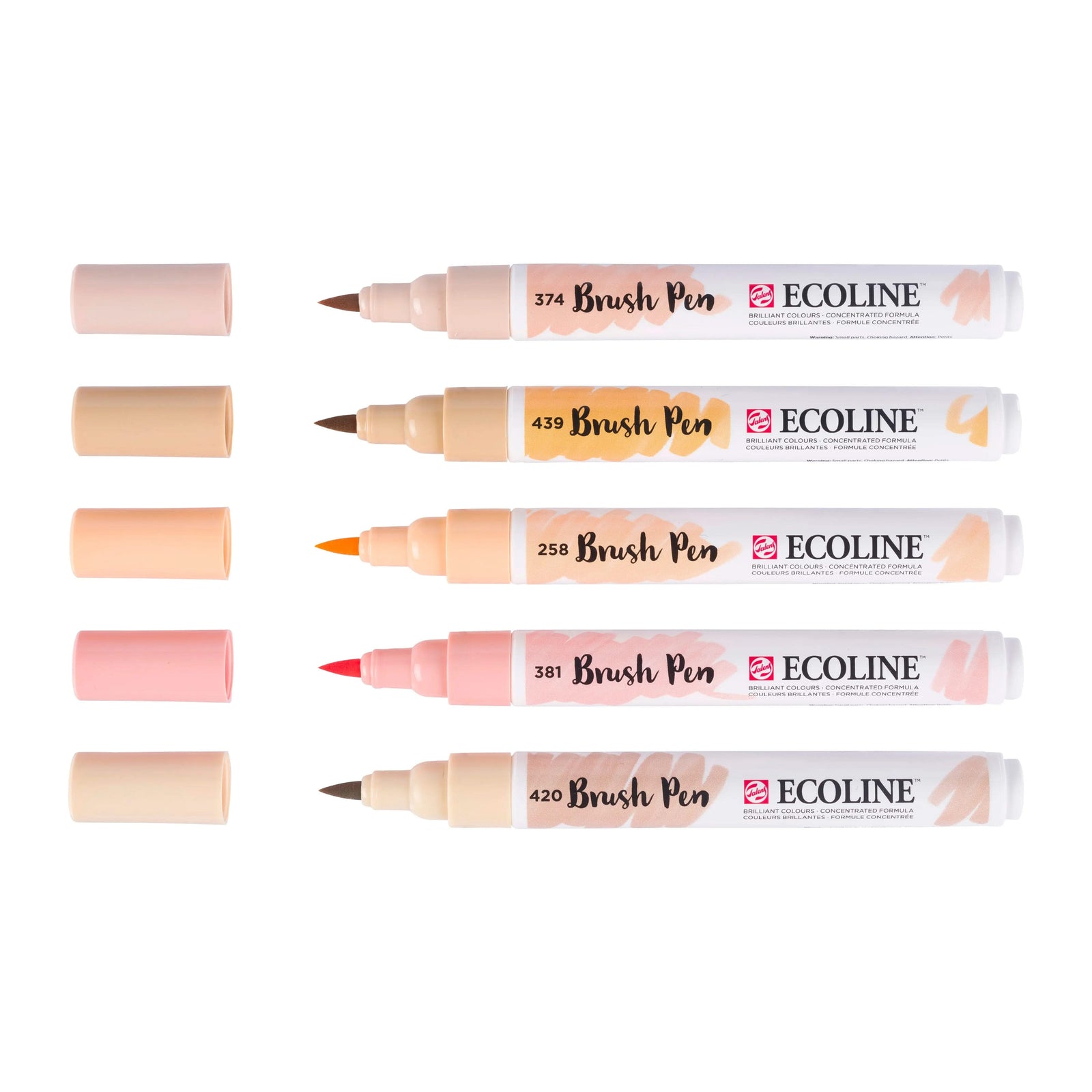 Ecoline Brush Pen Portraitfarben-Set | 5 Farben - Kidis Art