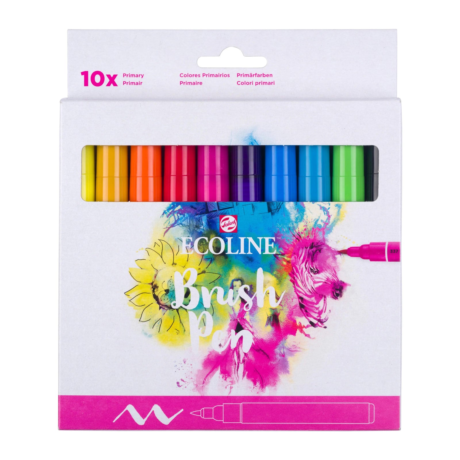 Ecoline Brush Pen Primärfarben-Set | 10 Farben - Kidis Art