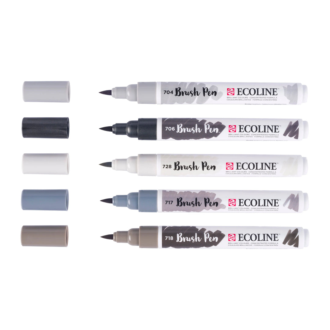 Ecoline Brush Pen Schatten-Set | 5 Farben Ecoline