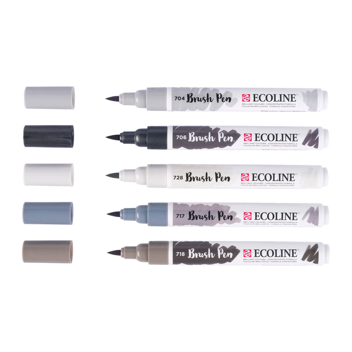 Ecoline Brush Pen Schatten-Set | 5 Farben Ecoline