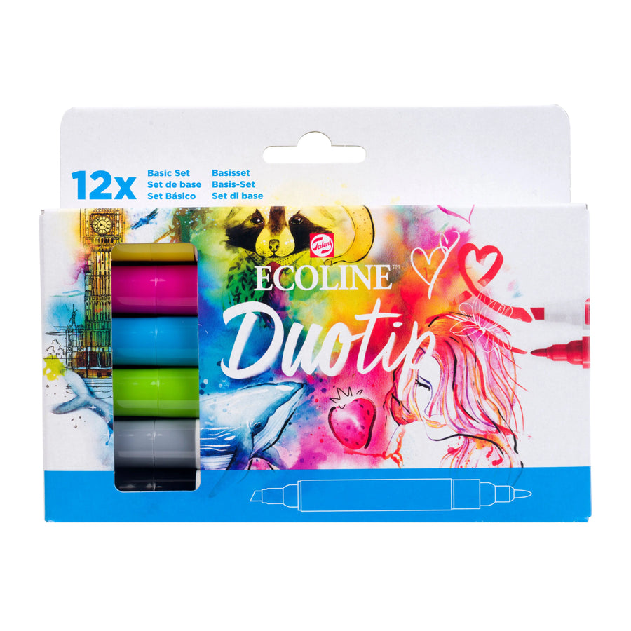 Ecoline Duotip Basis-Set | 12 Farben