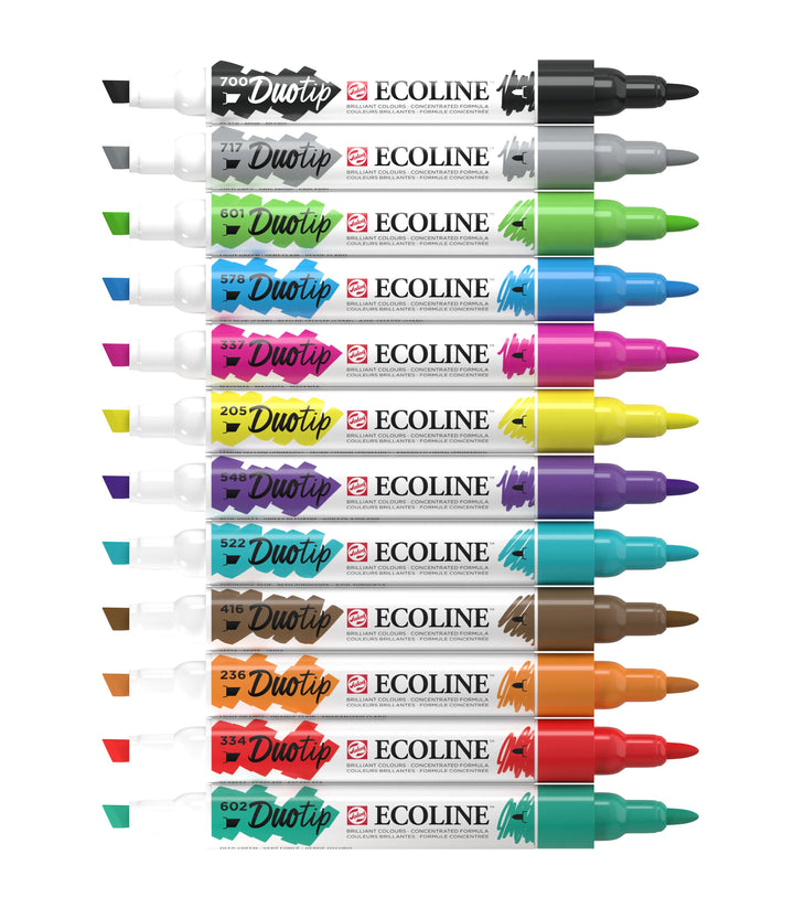 Ecoline Duotip Basis-Set | 12 Farben Ecoline