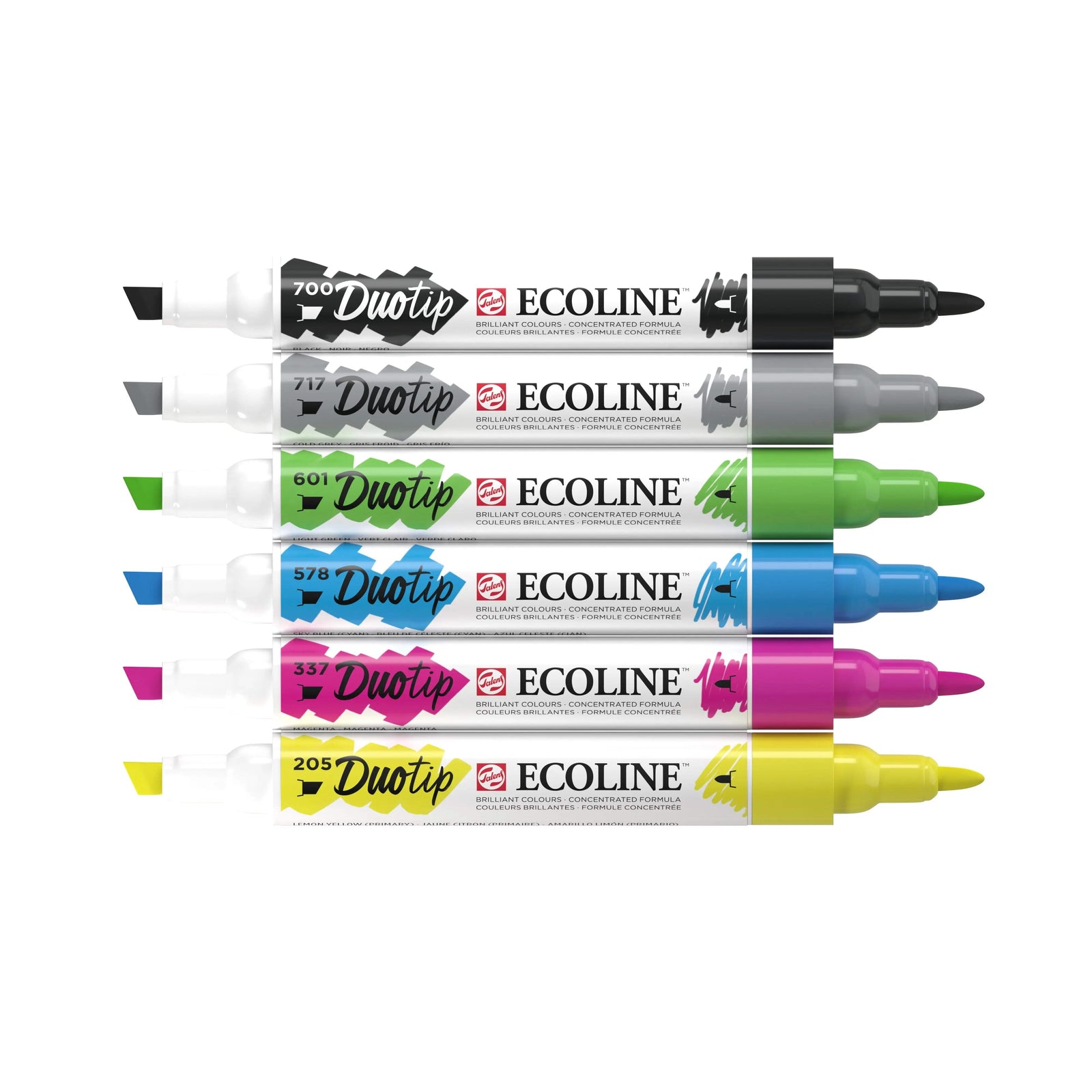 Ecoline Duotip Basis-Set | 6 Farben - Kidis Art