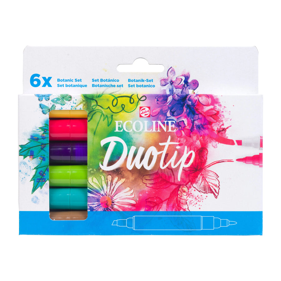 Ecoline Duotip Botanik-Set | 6 Farben
