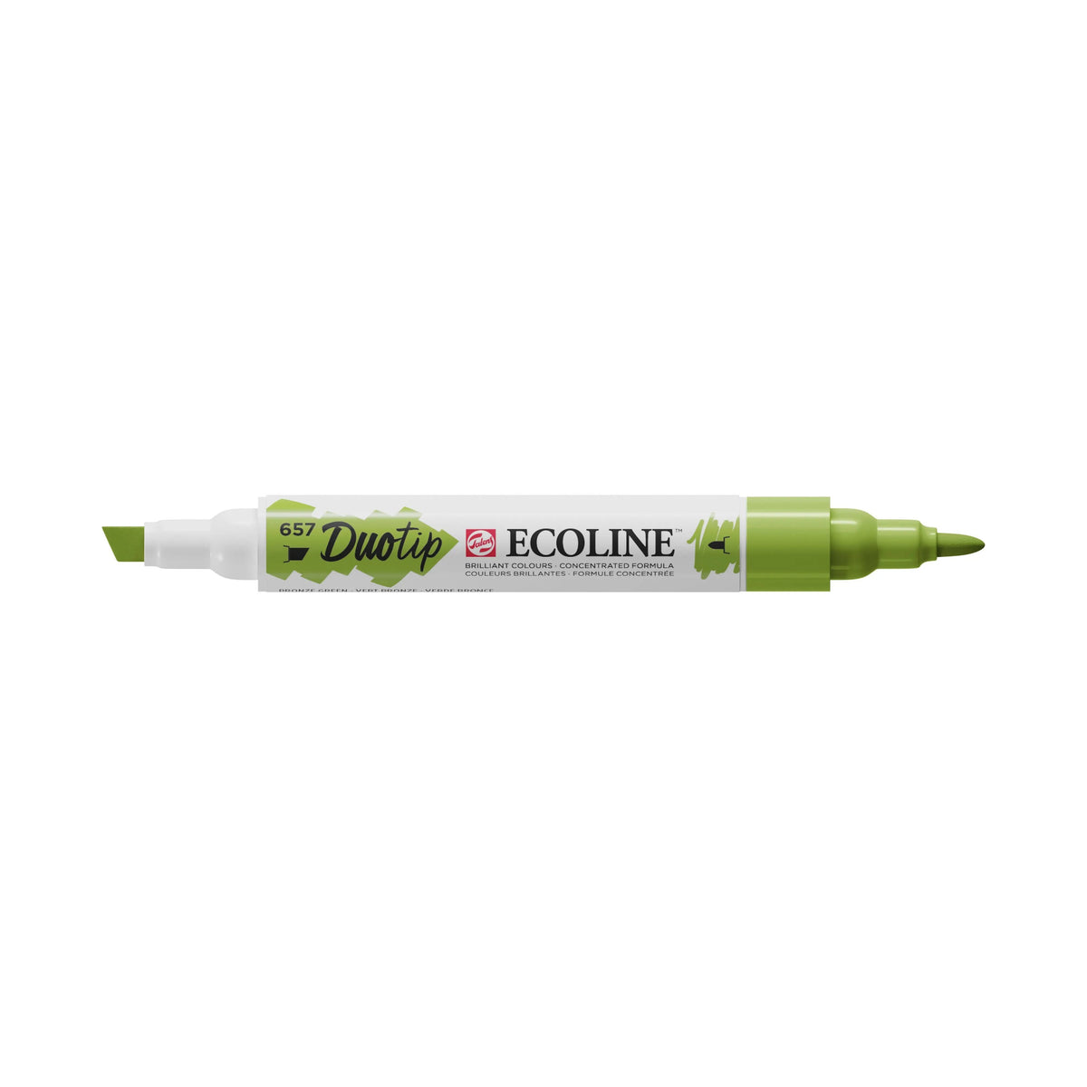 Ecoline Duotip Marker Bronzegrün 657 - Kidis Art