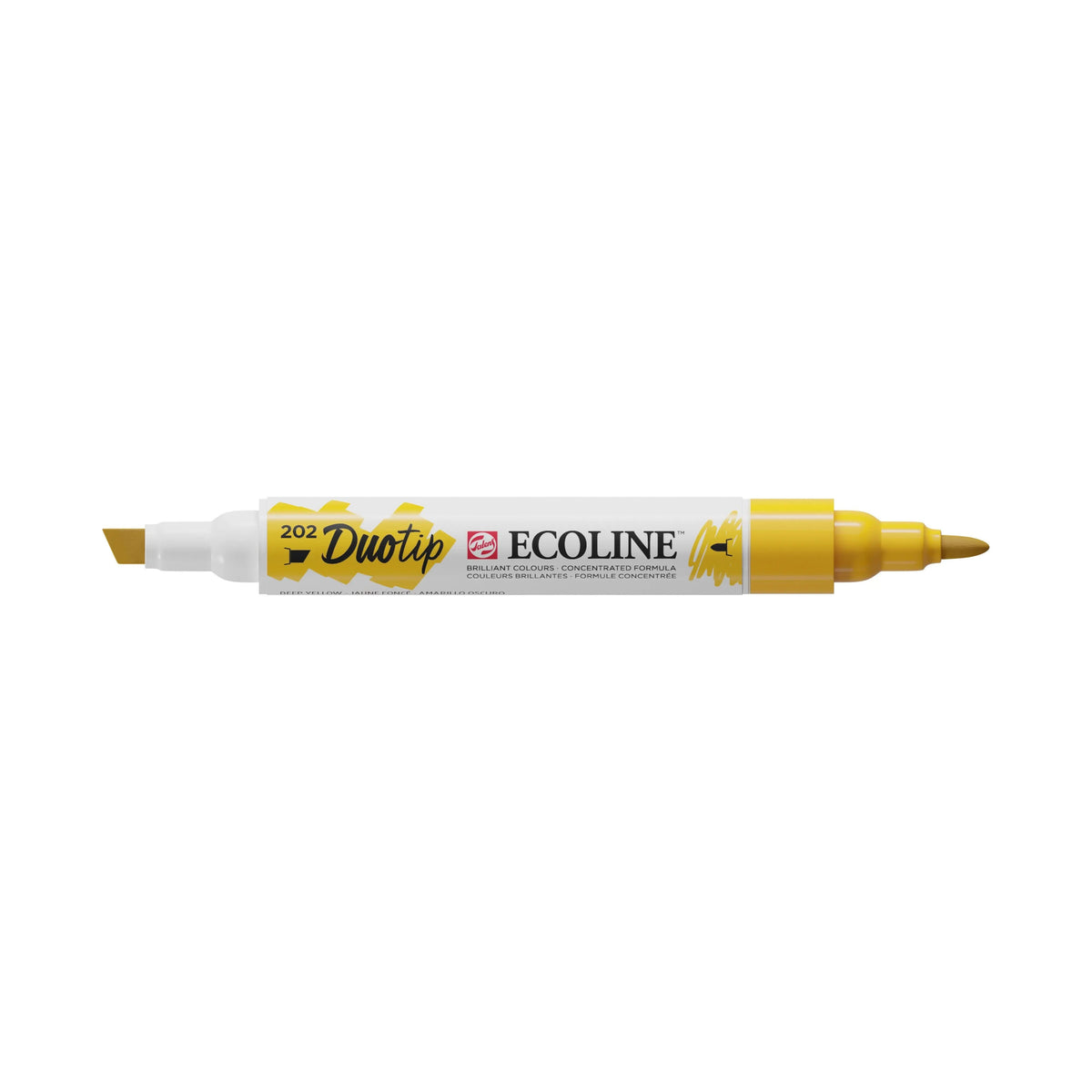 Ecoline Duotip Marker Dunkelgelb 202 - Kidis Art