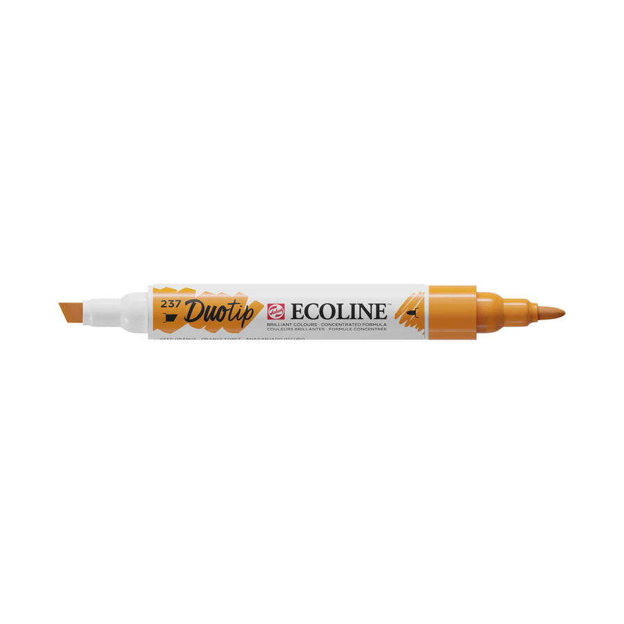 Ecoline Duotip Marker Dunkelorange 237