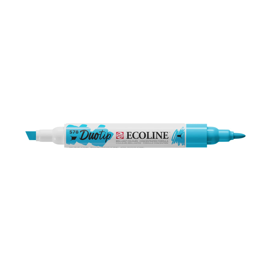 Ecoline Duotip Marker Himmelblau (Zyan) 578