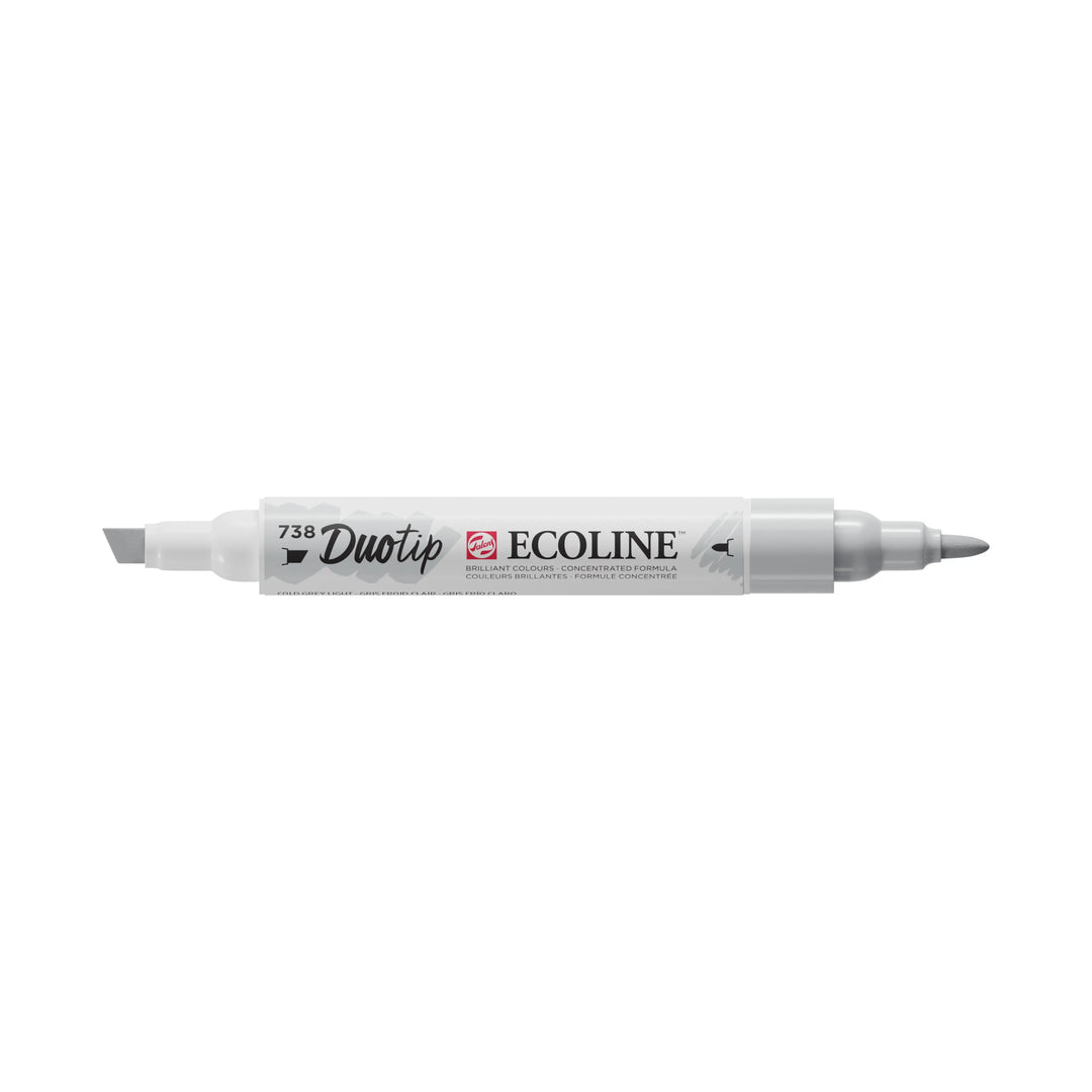 Ecoline Duotip Marker Kaltgrau Hell 738