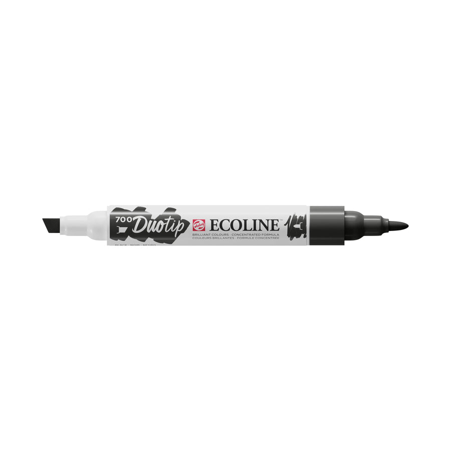 Ecoline Duotip Marker Schwarz 700
