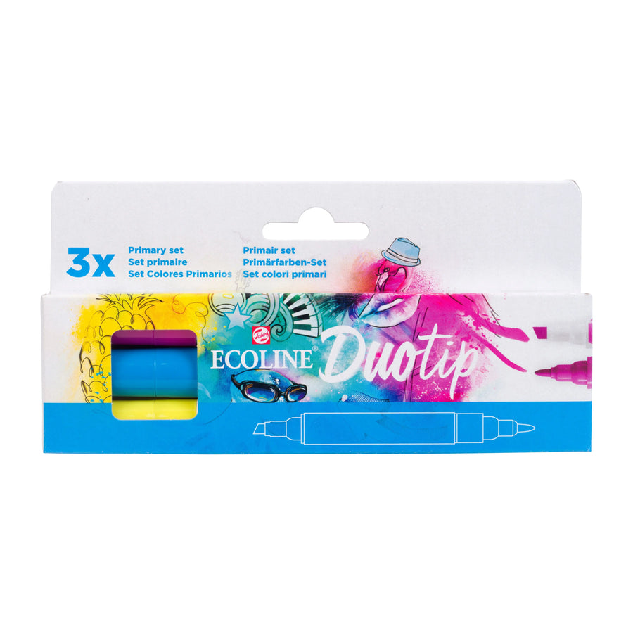 Ecoline Duotip Primärfarben-Set | 3 Farben