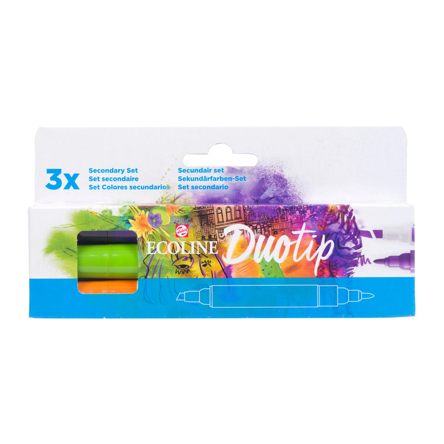 Ecoline Duotip Sekundärfarben-Set | 3 Farben