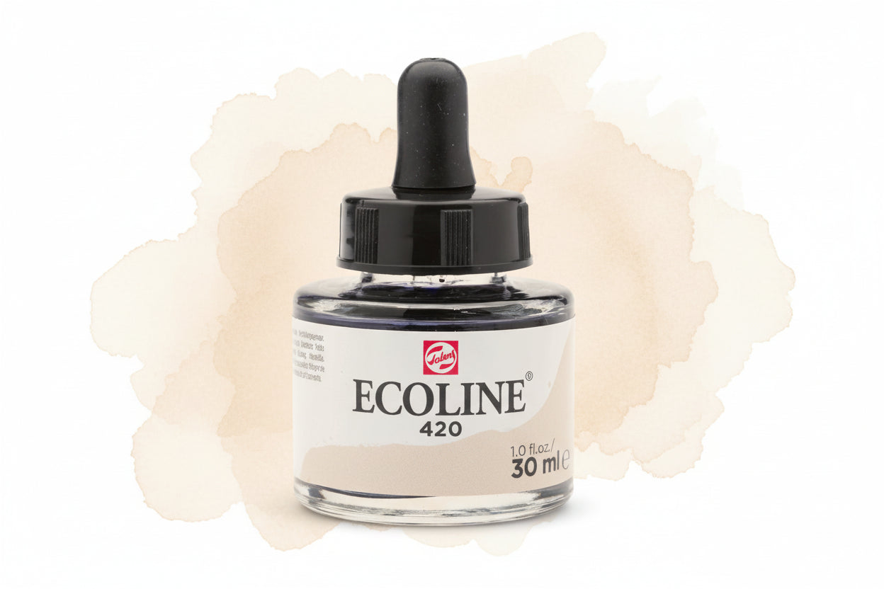 Ecoline Flüssige Wasserfarbe Flasche 30 ml Beige 420 - Kidis Art