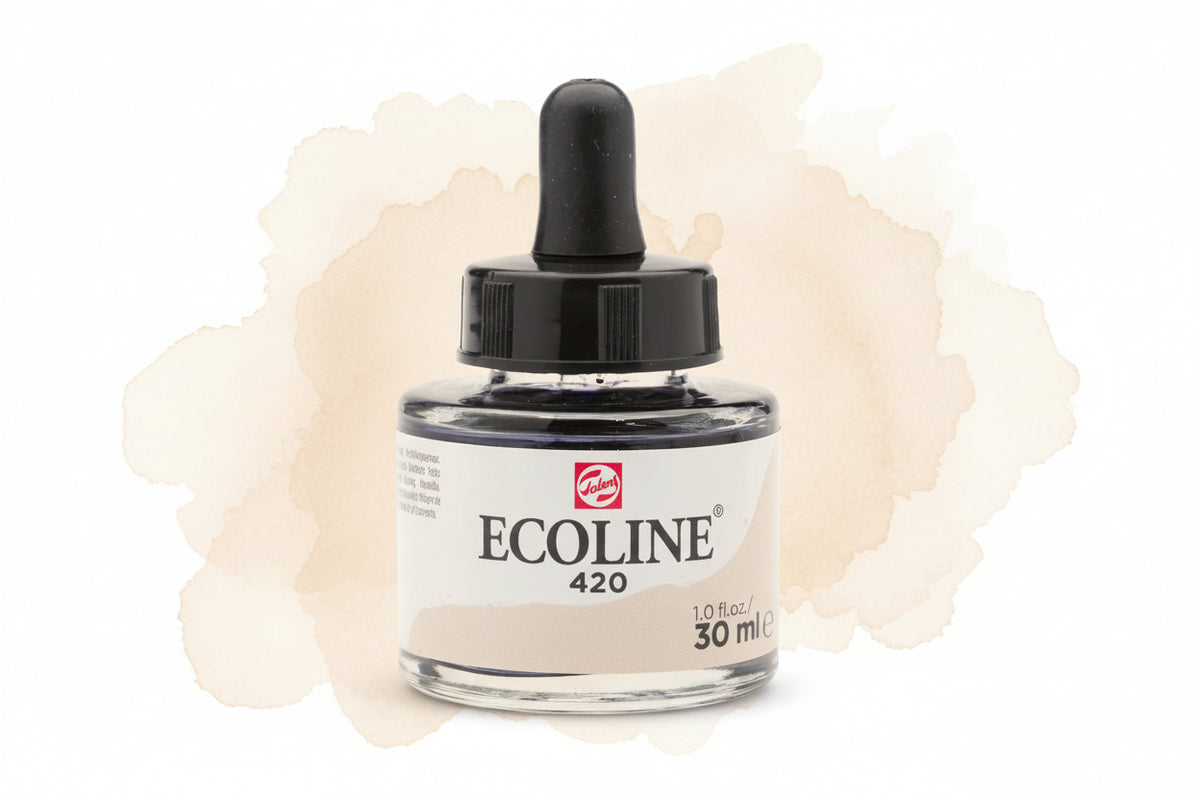 Ecoline Flüssige Wasserfarbe Flasche 30 ml Beige 420 - Kidis Art
