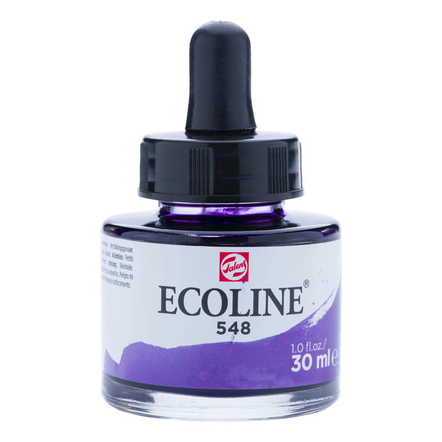 Ecoline Flüssige Wasserfarbe Flasche 30 ml Blauviolett 548