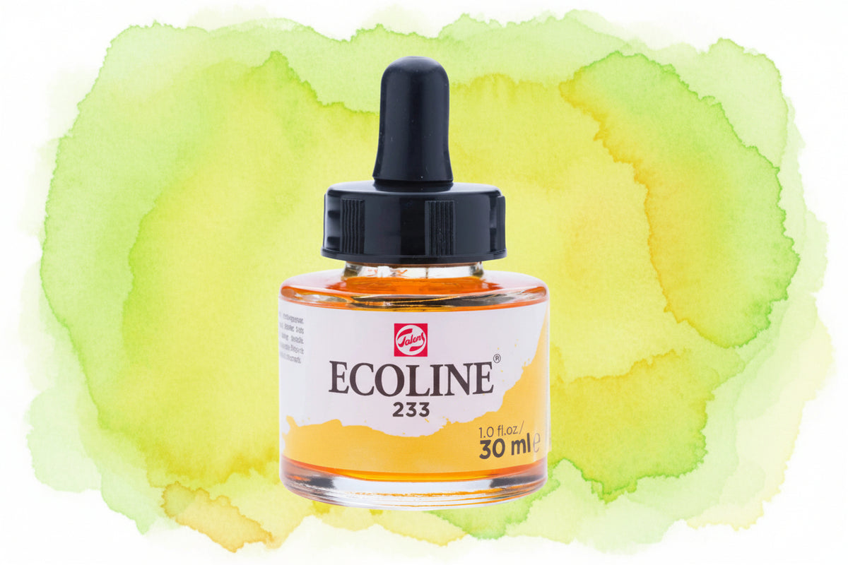 Ecoline Flüssige Wasserfarbe Flasche 30 ml Chartreuse 233 - Kidis Art