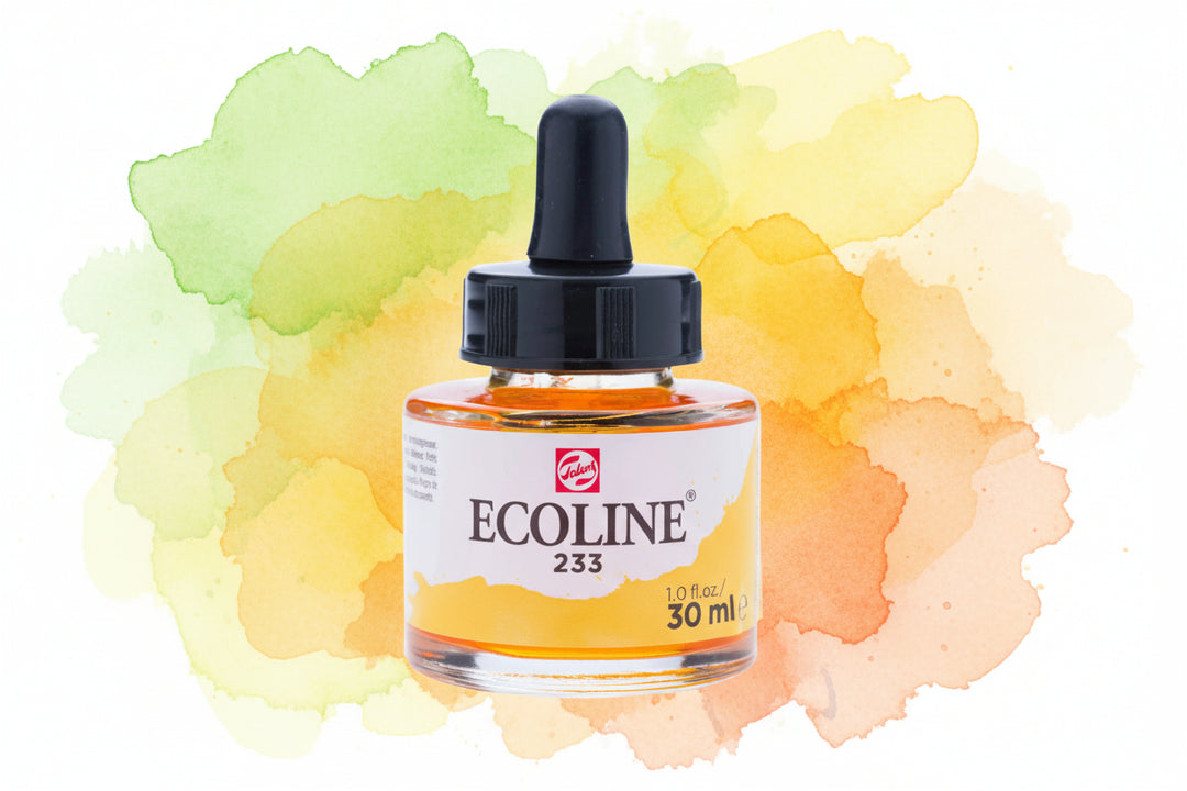 Ecoline Flüssige Wasserfarbe Flasche 30 ml Chartreuse 233 - Kidis Art