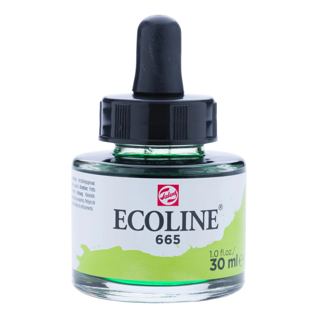 Ecoline Flüssige Wasserfarbe Flasche 30 ml Frühlingsgrün 665