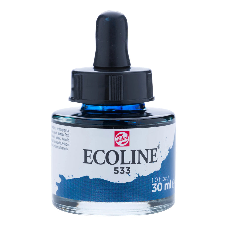 Ecoline Flüssige Wasserfarbe Flasche 30 ml Indigo 533