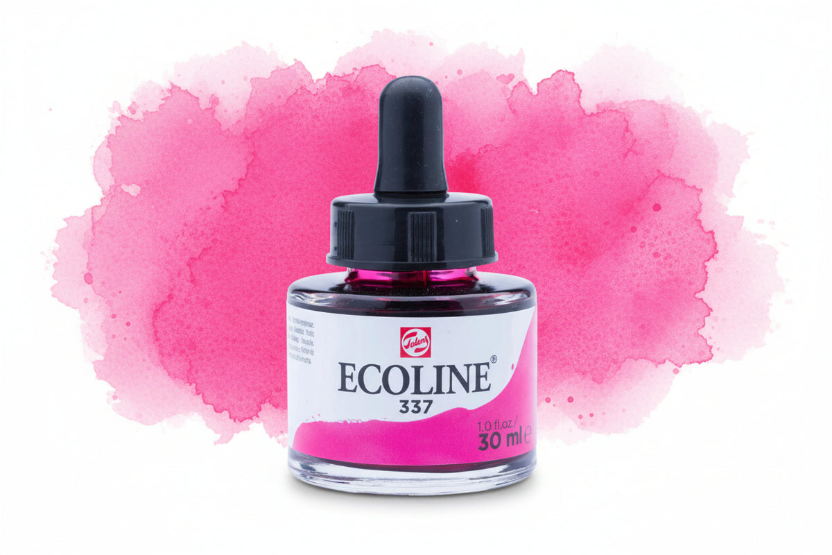Ecoline Flüssige Wasserfarbe Flasche 30 ml Magenta 337 - Kidis Art
