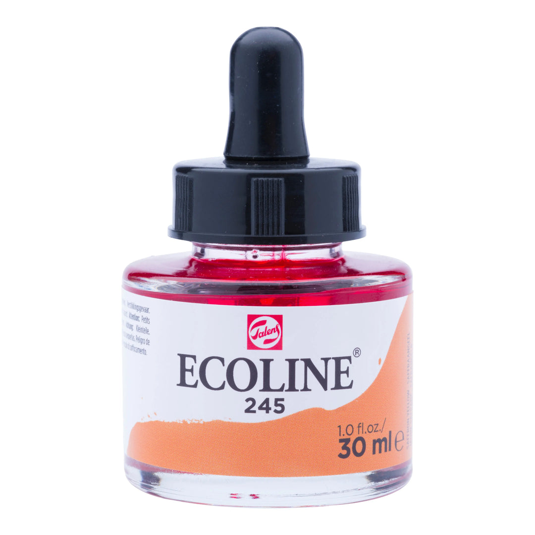 Ecoline Flüssige Wasserfarbe Flasche 30 ml Safrangelb 245