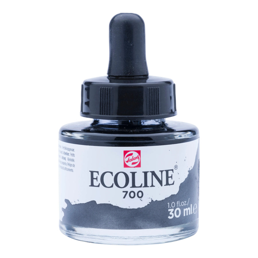 Ecoline Flüssige Wasserfarbe Flasche 30 ml Schwarz 700