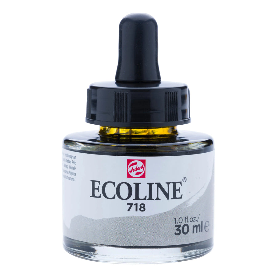Ecoline Flüssige Wasserfarbe Flasche 30 ml Warmgrau 718