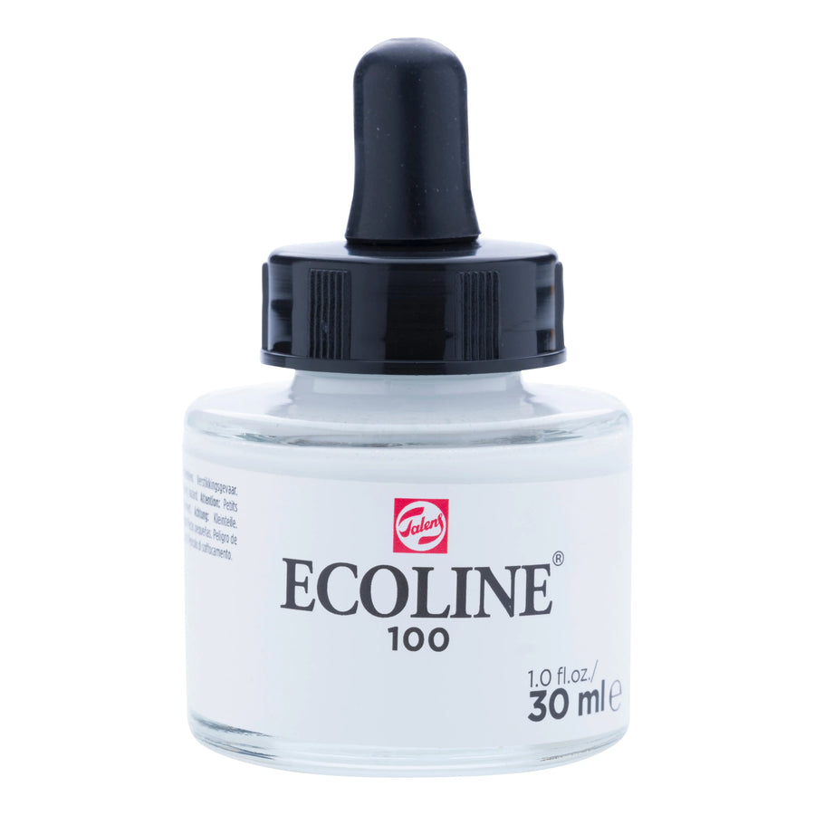 Ecoline Flüssige Wasserfarbe Flasche 30 ml Weiß 100