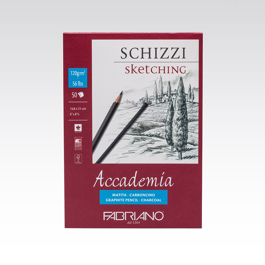 Fabriano Accademia Block geleimt - A5 - 120g - 50 Blatt