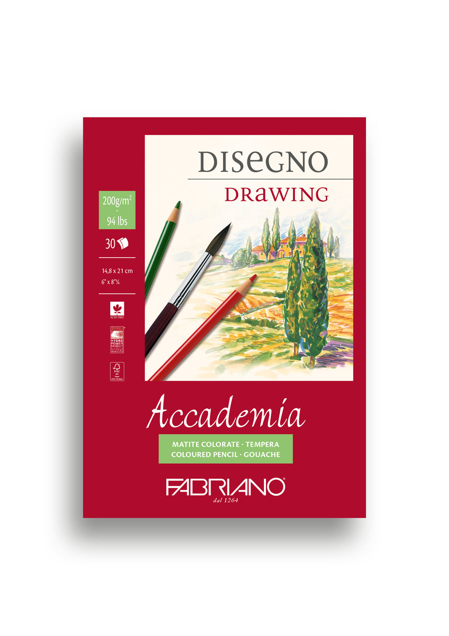 Fabriano Accademia Block geleimt - A5 - 200g - 30 Blatt