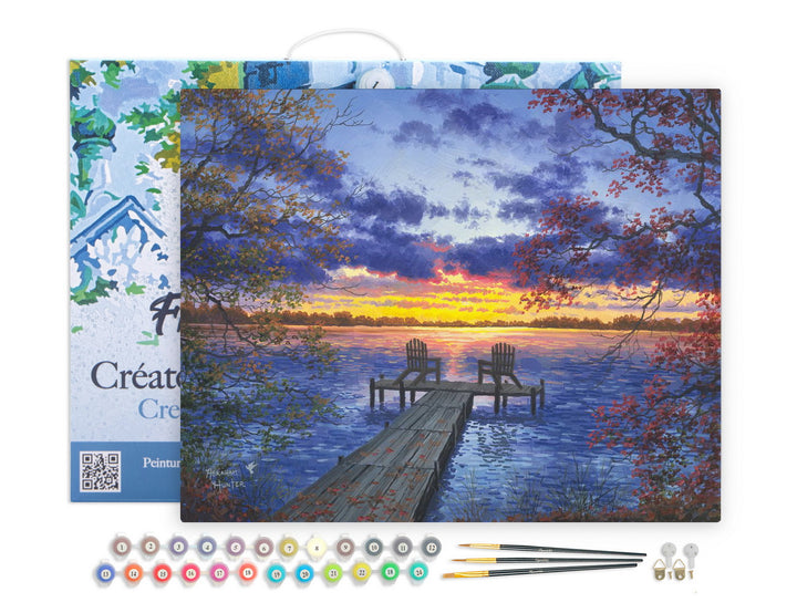 Figured'Art Malen Nach Zahlen 40x50 Abenddämmerung - Kidis Art