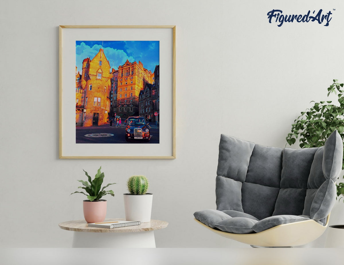 Malen nach Zahlen 40x50cm ohne Keilrahmen Figured’Art Edinburgh Strasse - Kidis Art
