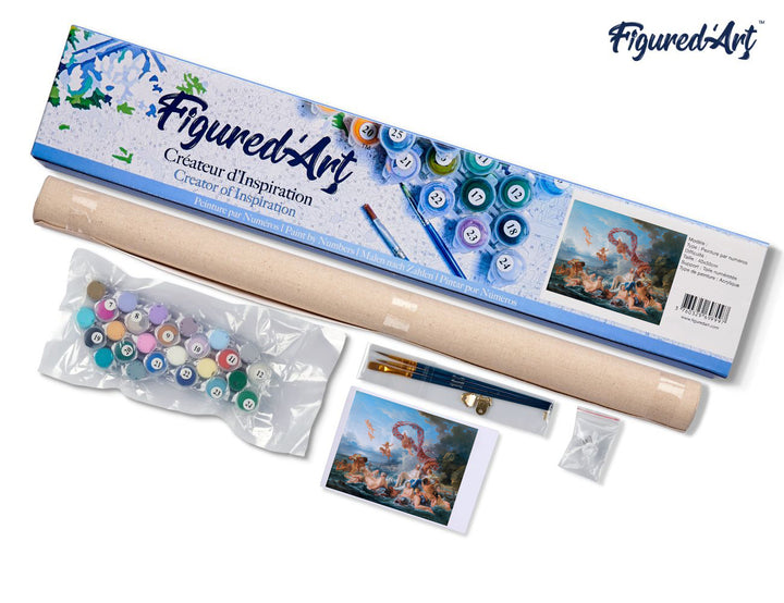 Malen nach Zahlen 40x50cm ohne Keilrahmen Figured’Art Der Triumph der Venus – François Boucher