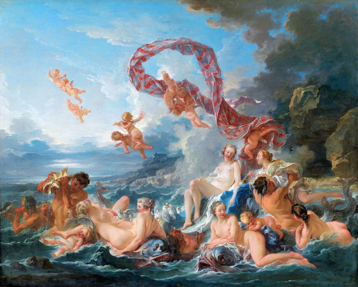 Kreuzstich 32x40cm – Der Triumph der Venus – François Boucher