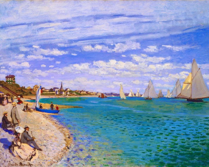 Kreuzstich 32x40cm – Regatta bei Sainte–Adresse – Monet