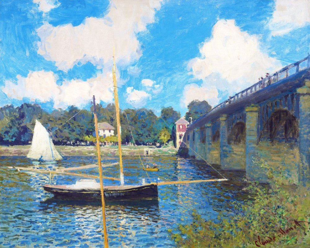 Kreuzstich 32x40cm – Die Brücke von Argenteuil – Monet
