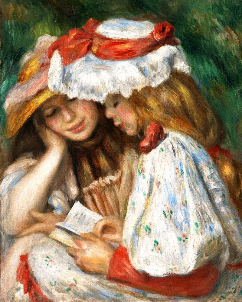 Kreuzstich 32x40cm – Zwei Lesende Mädchen – Renoir