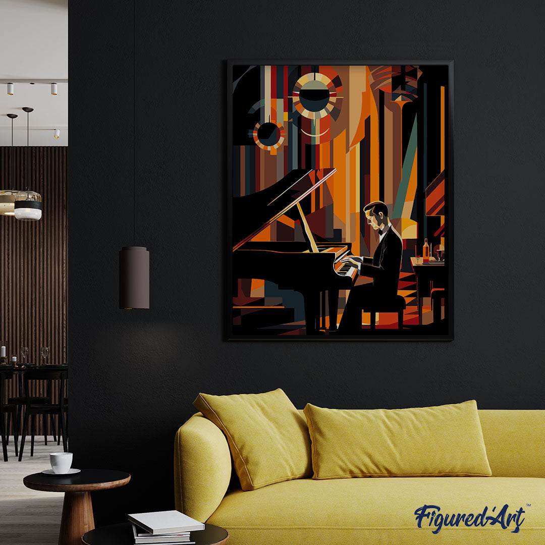 Malen nach Zahlen 40x50cm ohne Keilrahmen Figured’Art Sportposter Fussball - Kidis Art