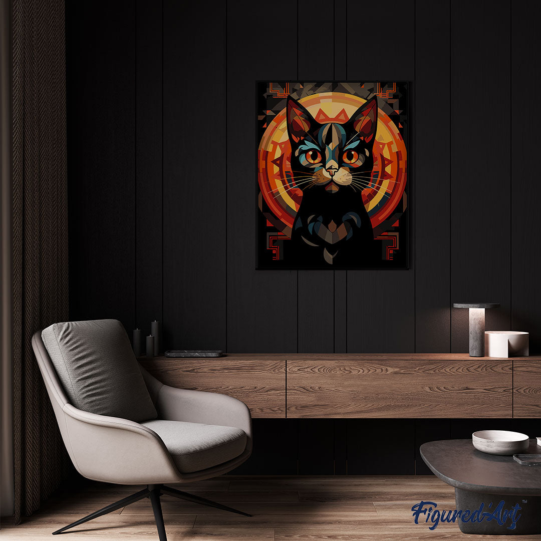 Malen nach Zahlen 40x50cm ohne Keilrahmen Figured’Art Sportposter Tennis - Kidis Art