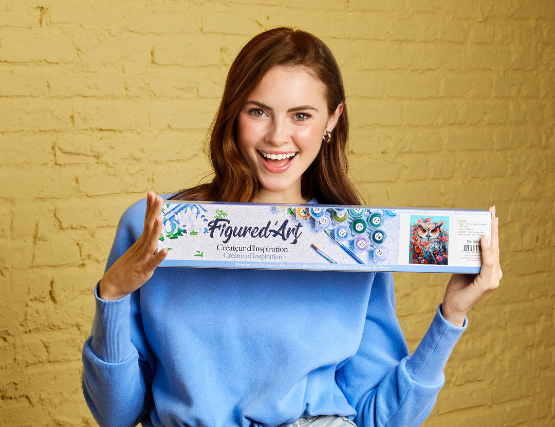 Malen nach Zahlen 40x50cm ohne Keilrahmen Figured’Art Kuba Art Deco